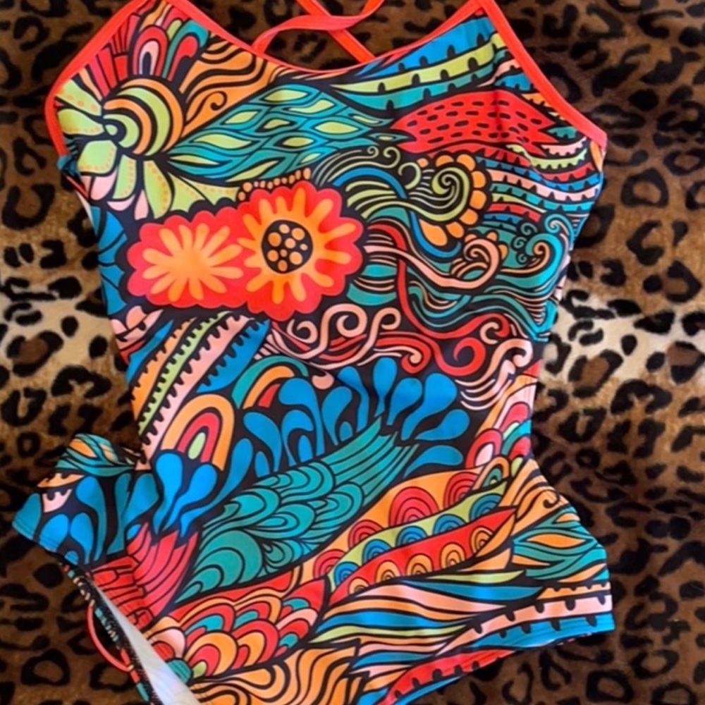[Shein] colorful swimsuit